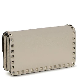 Beige Calf Leather Bos Taurus Wallet