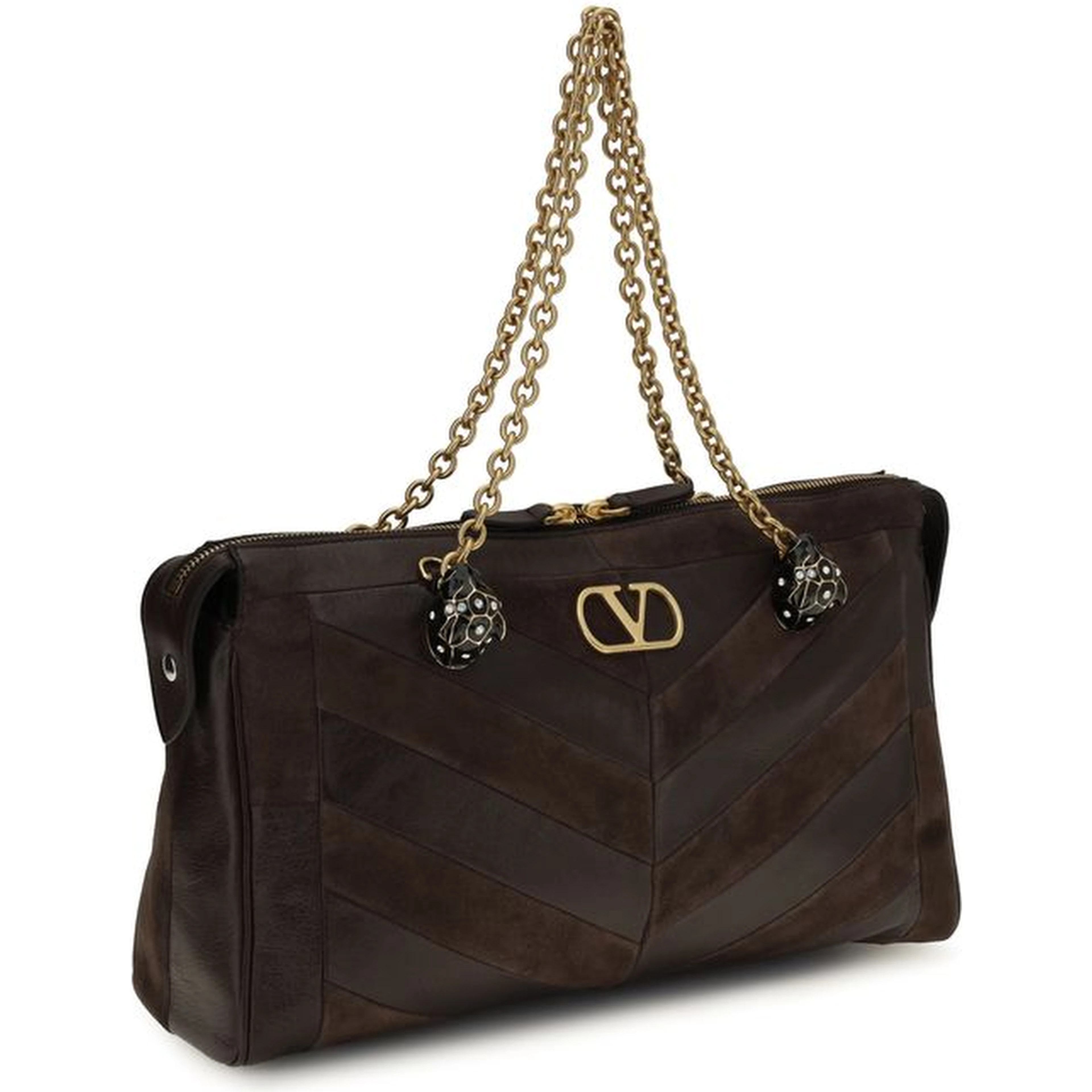Brown Calf Leather Bos Taurus Shoulder Bag