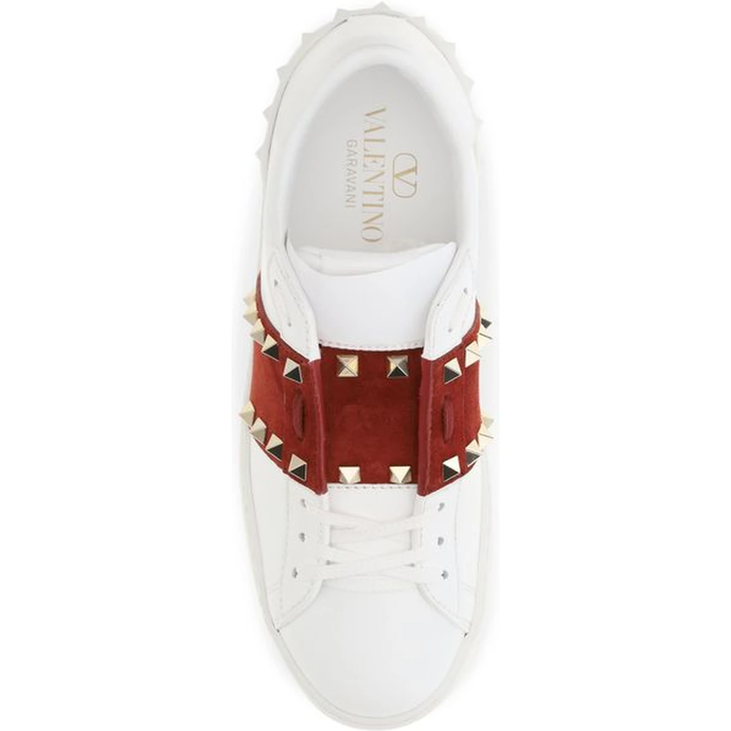 White Calf Leather Bos Taurus Low Top Sneakers