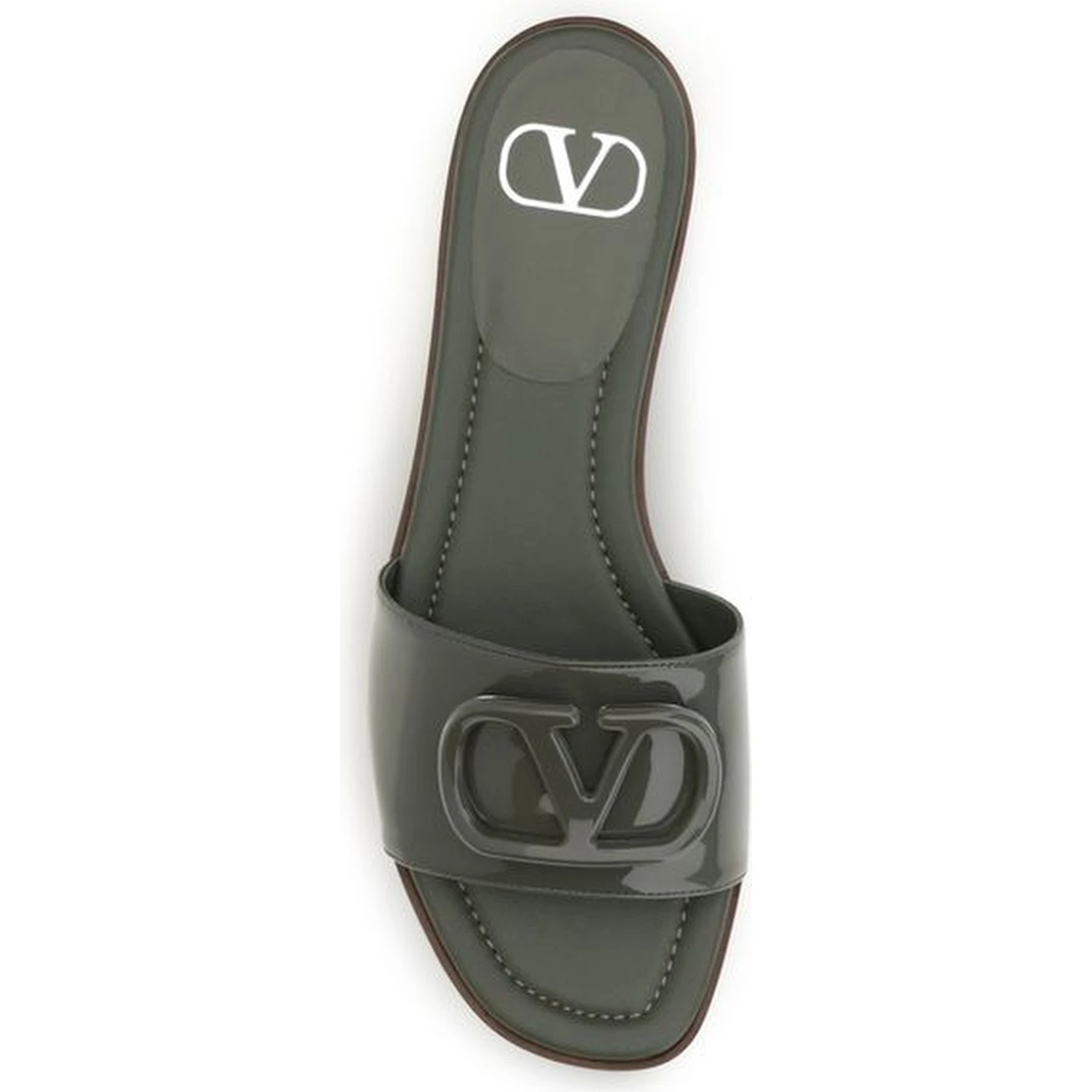 Bicolor Calf Leather Bos Taurus Flat Sandals