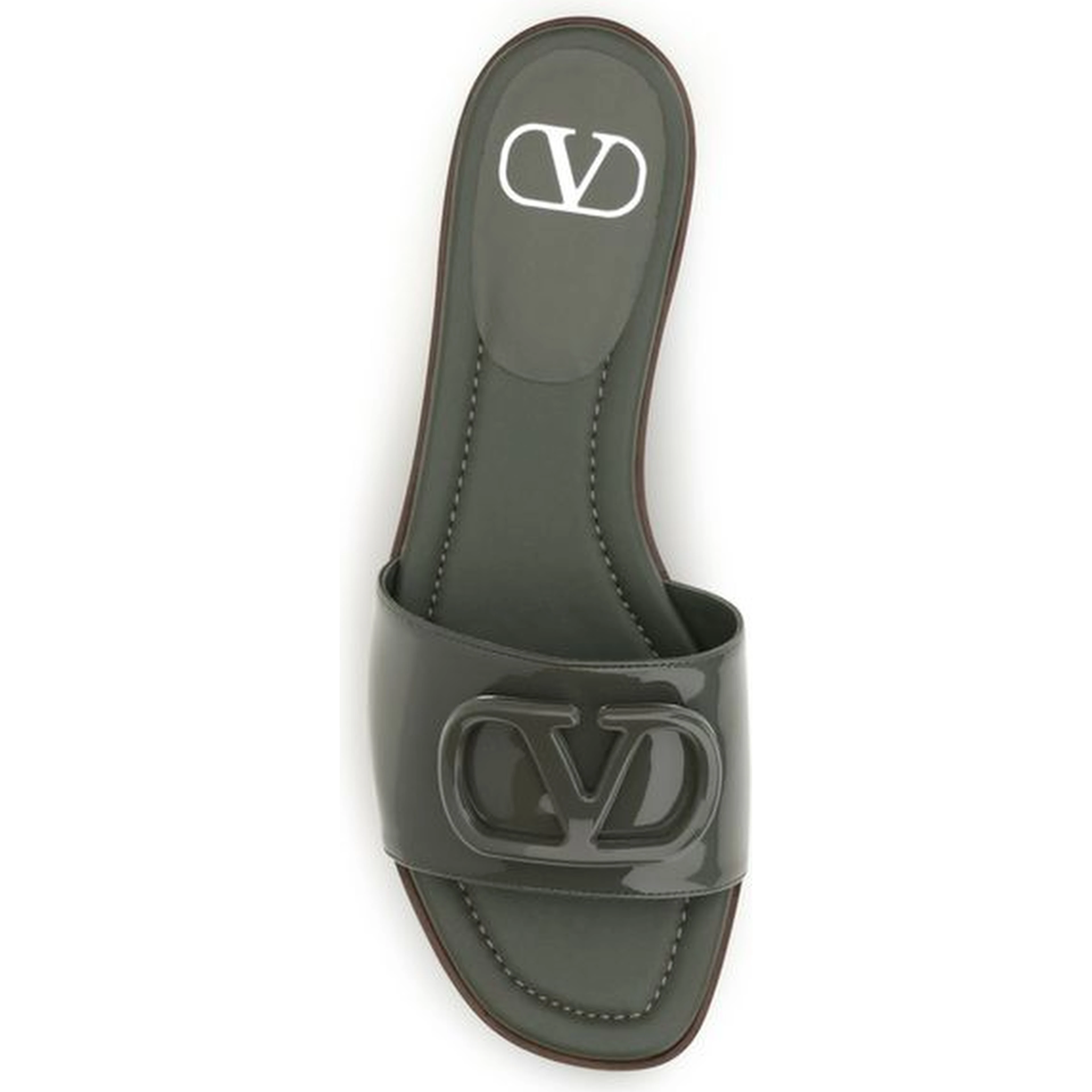 Bicolor Calf Leather Bos Taurus Flat Sandals
