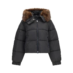 Brown Goose Down Full-Length Jacket