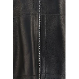 Black Lamb Ovis Aries Leather Jacket