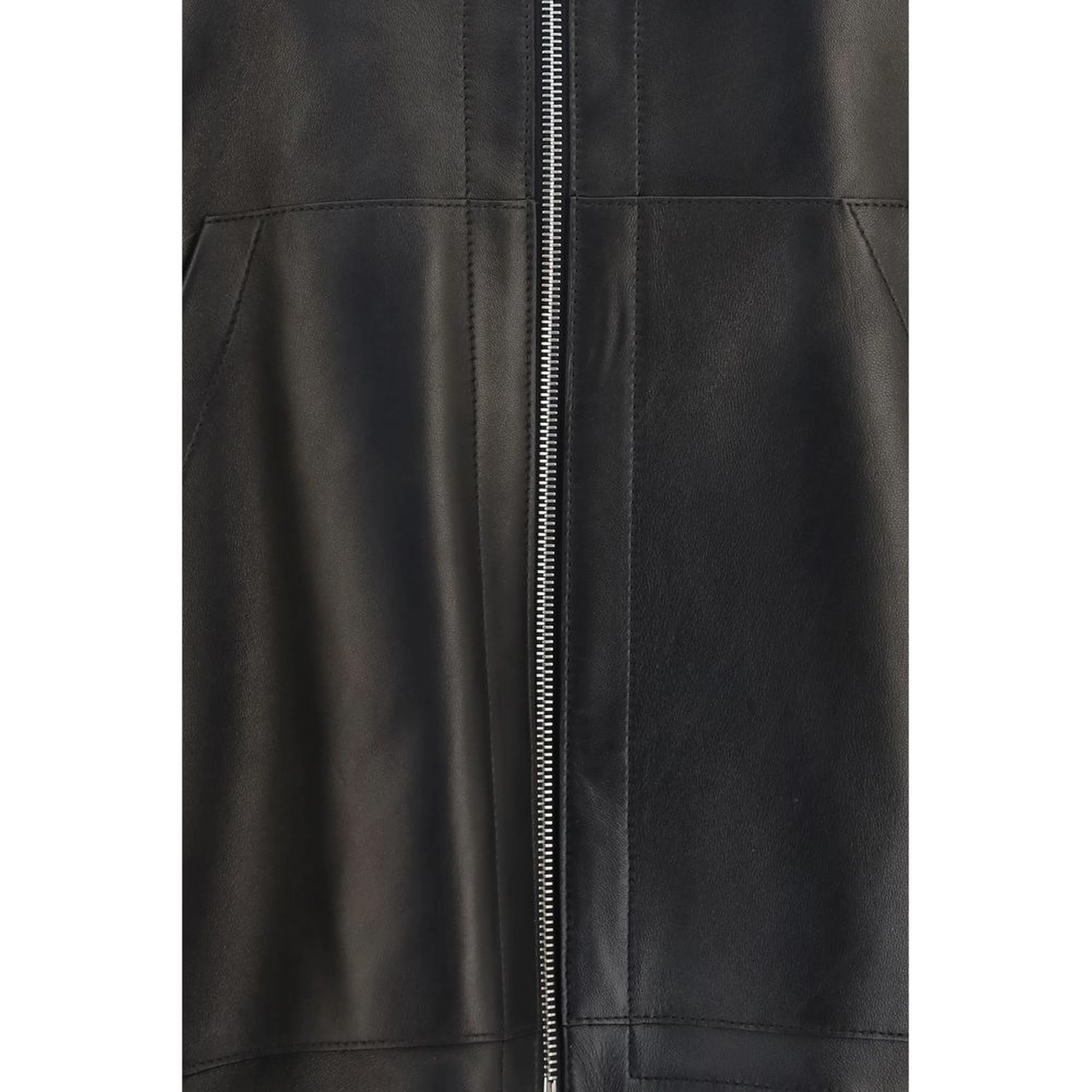 Black Lamb Ovis Aries Leather Jacket
