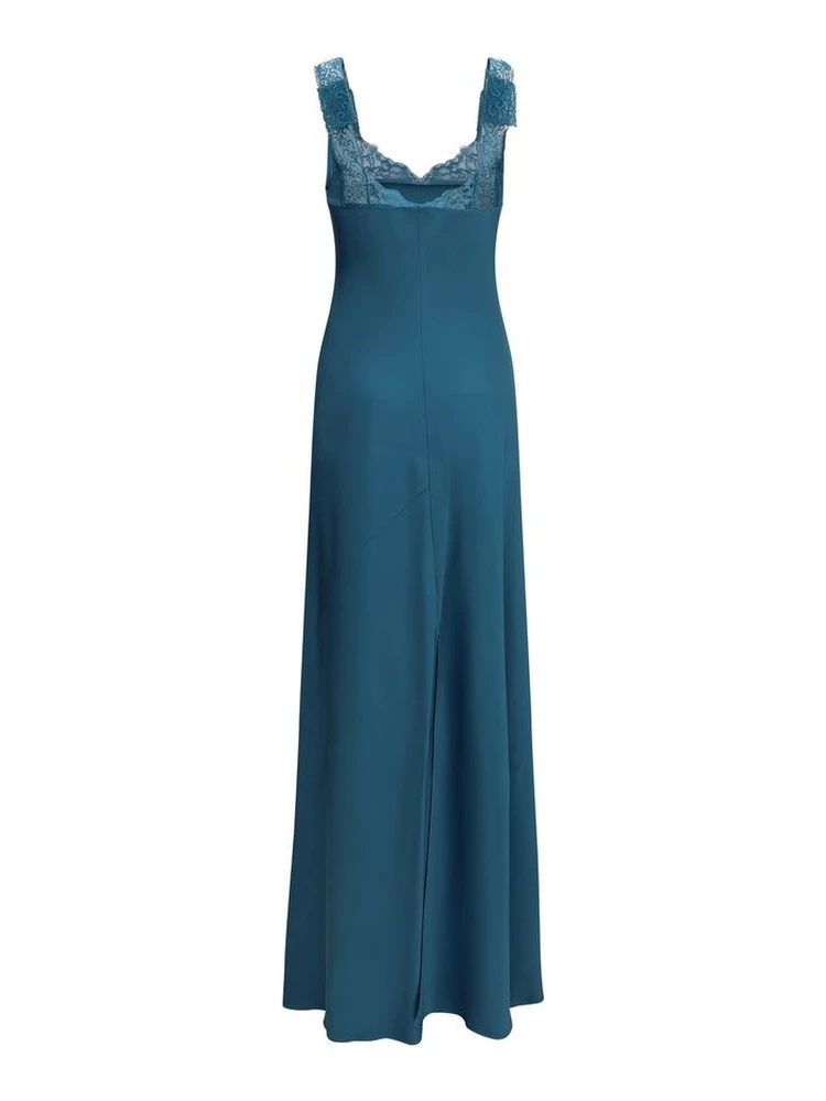 Blue Acetate Long Dress alternative