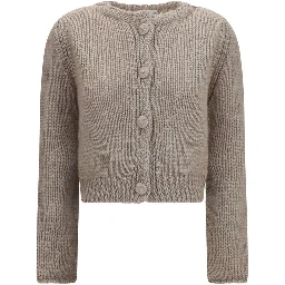 Beige Silk Cardigan