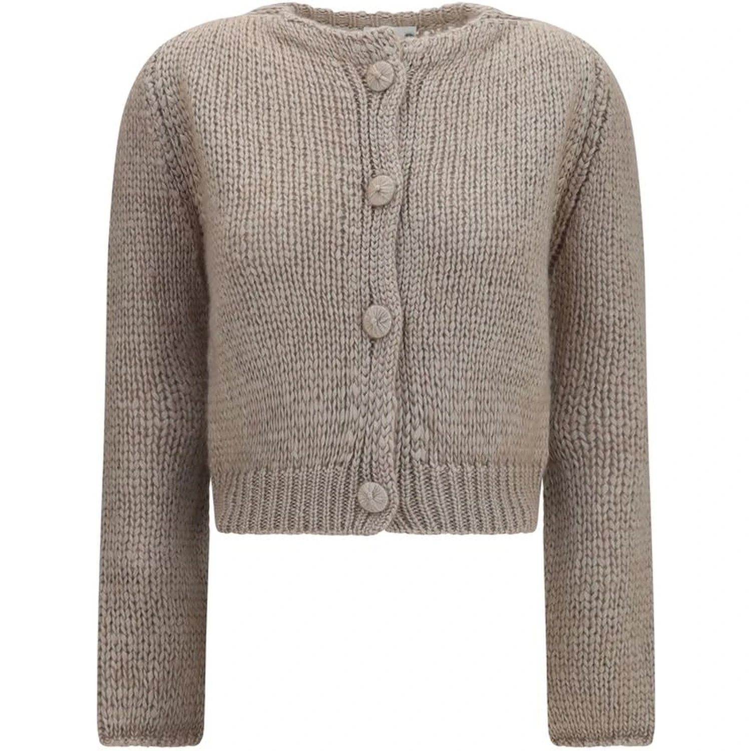 Beige Silk Cardigan
