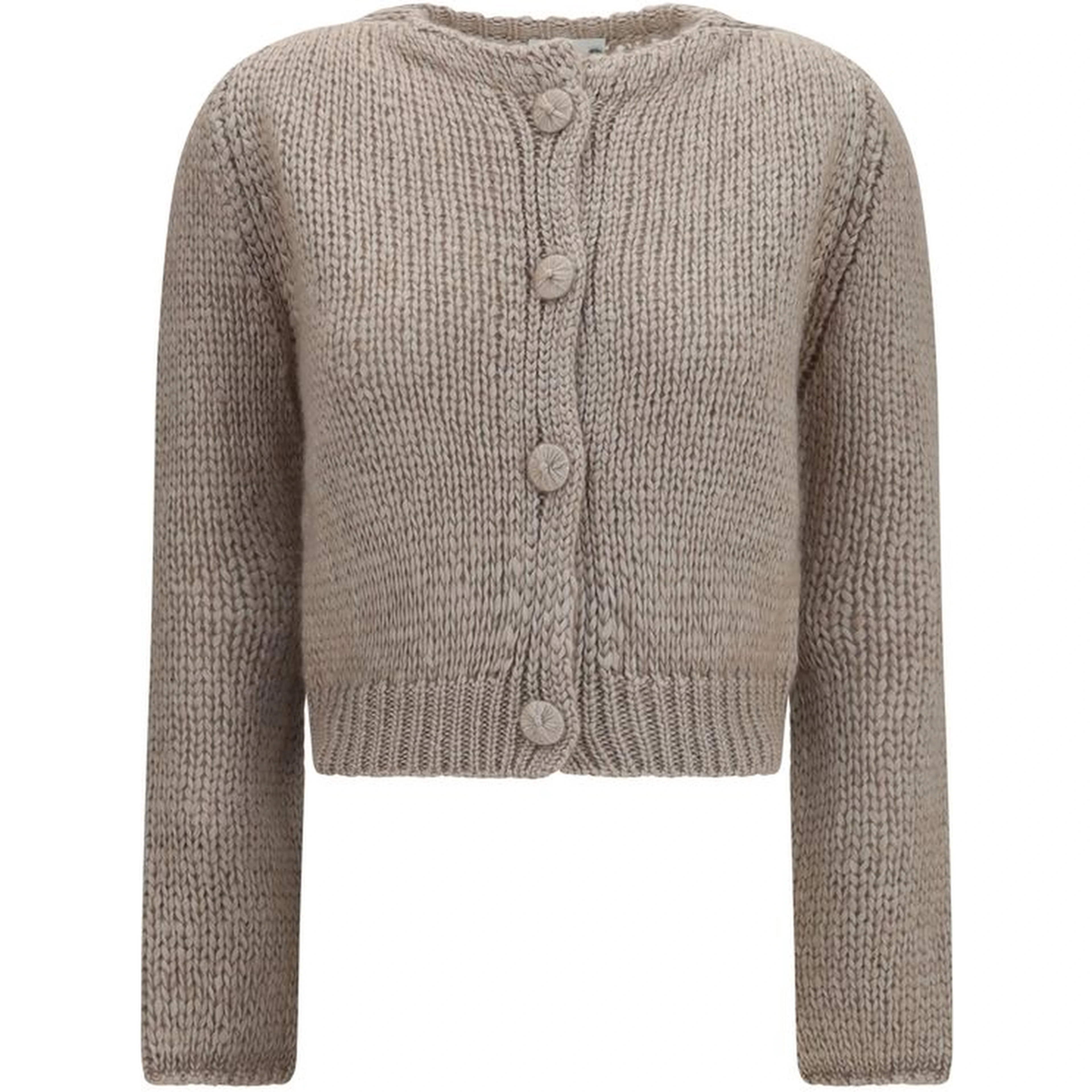 Beige Silk Cardigan