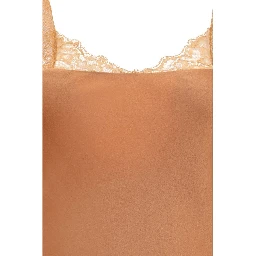Beige Acetate Long Dress