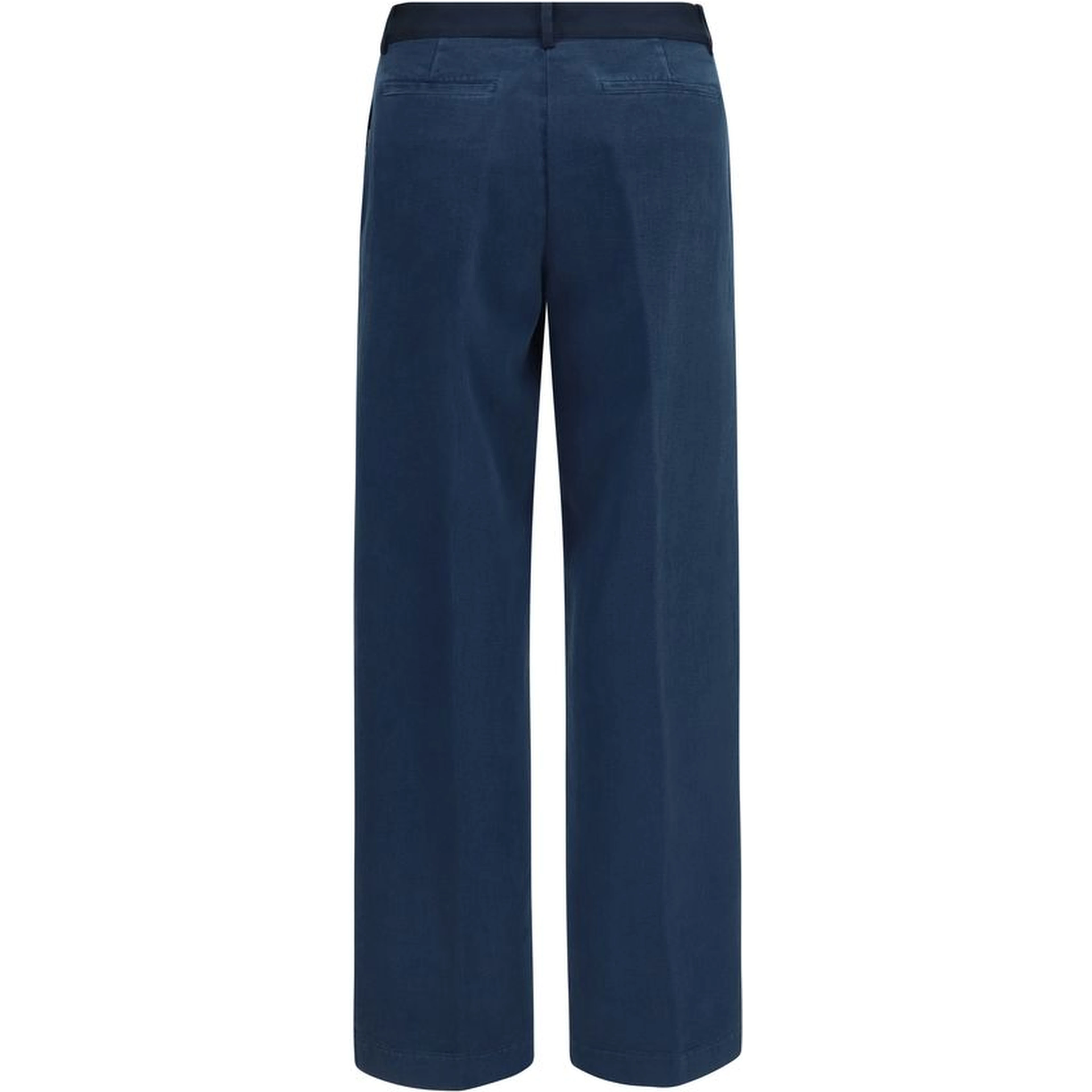 Blue Cotton Chino Pants