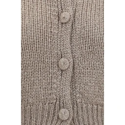 Beige Silk Cardigan