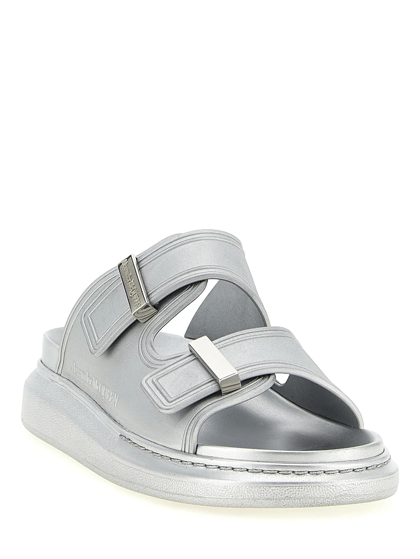 Silver Rubber Slides