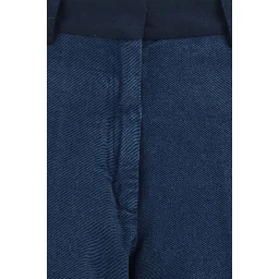 Blue Cotton Chino Pants