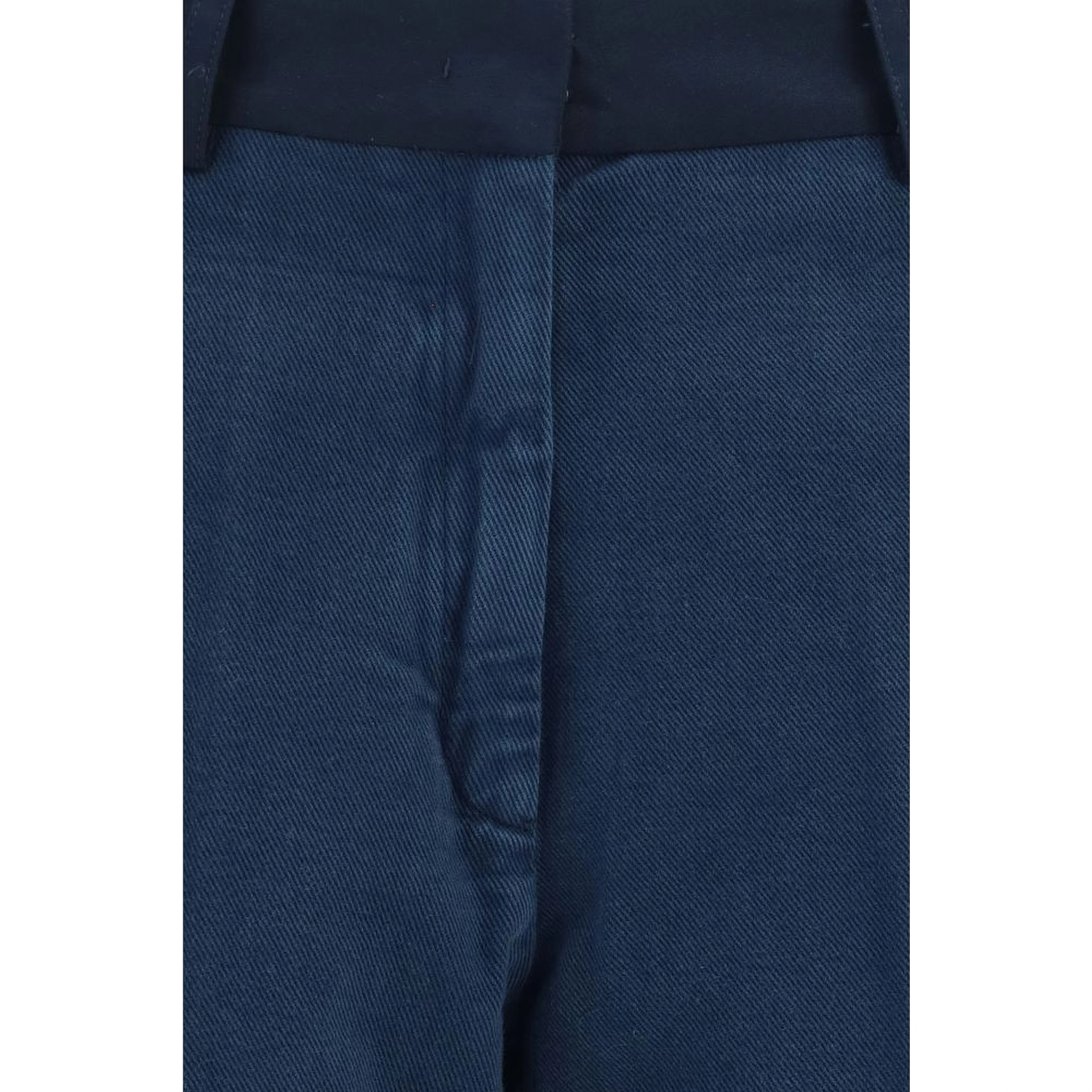 Blue Cotton Chino Pants