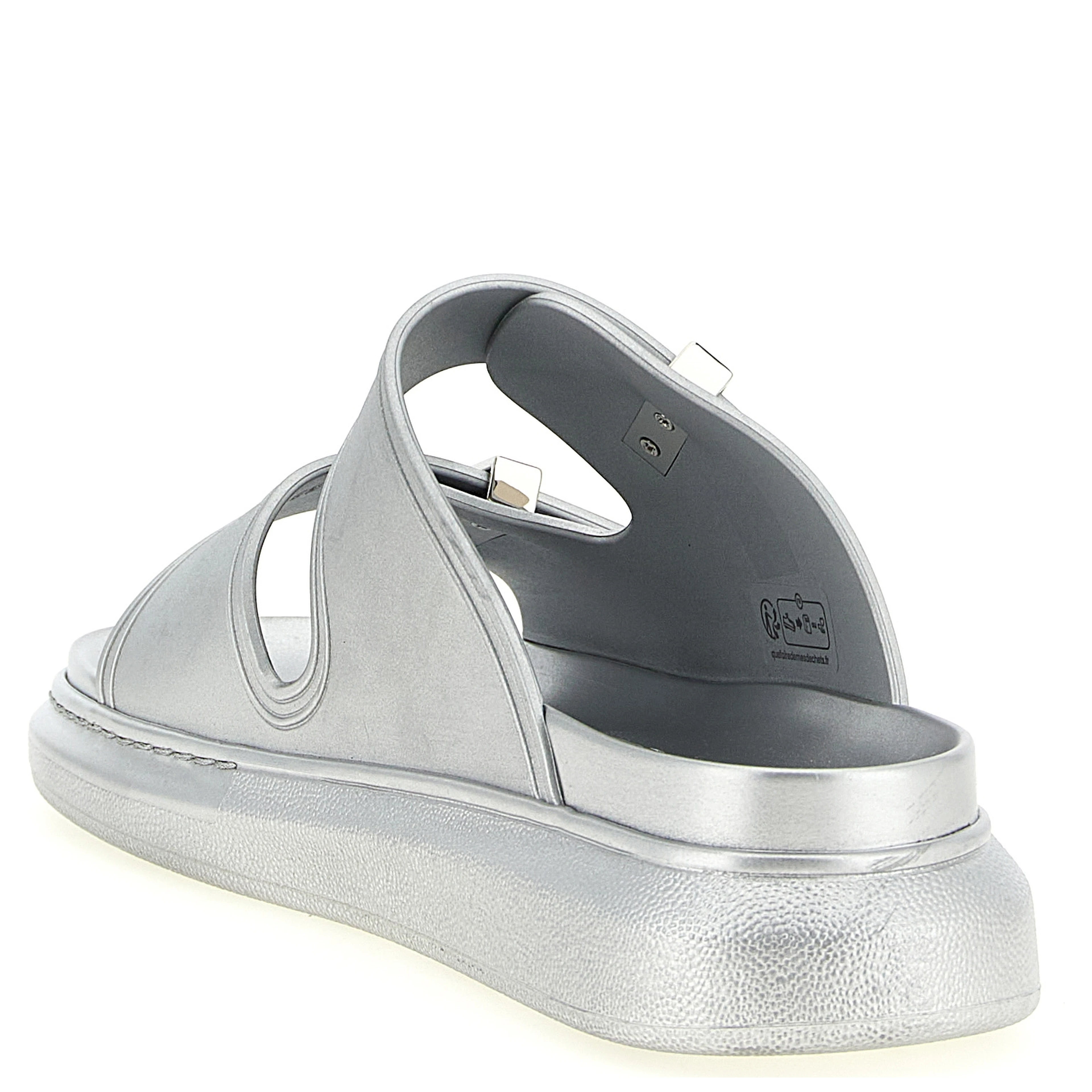 Silver Rubber Slides