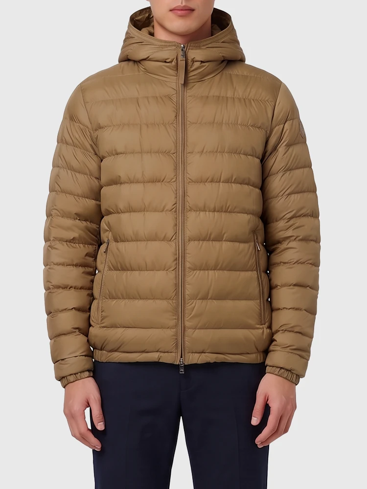 Solienn short hooded down jacket
