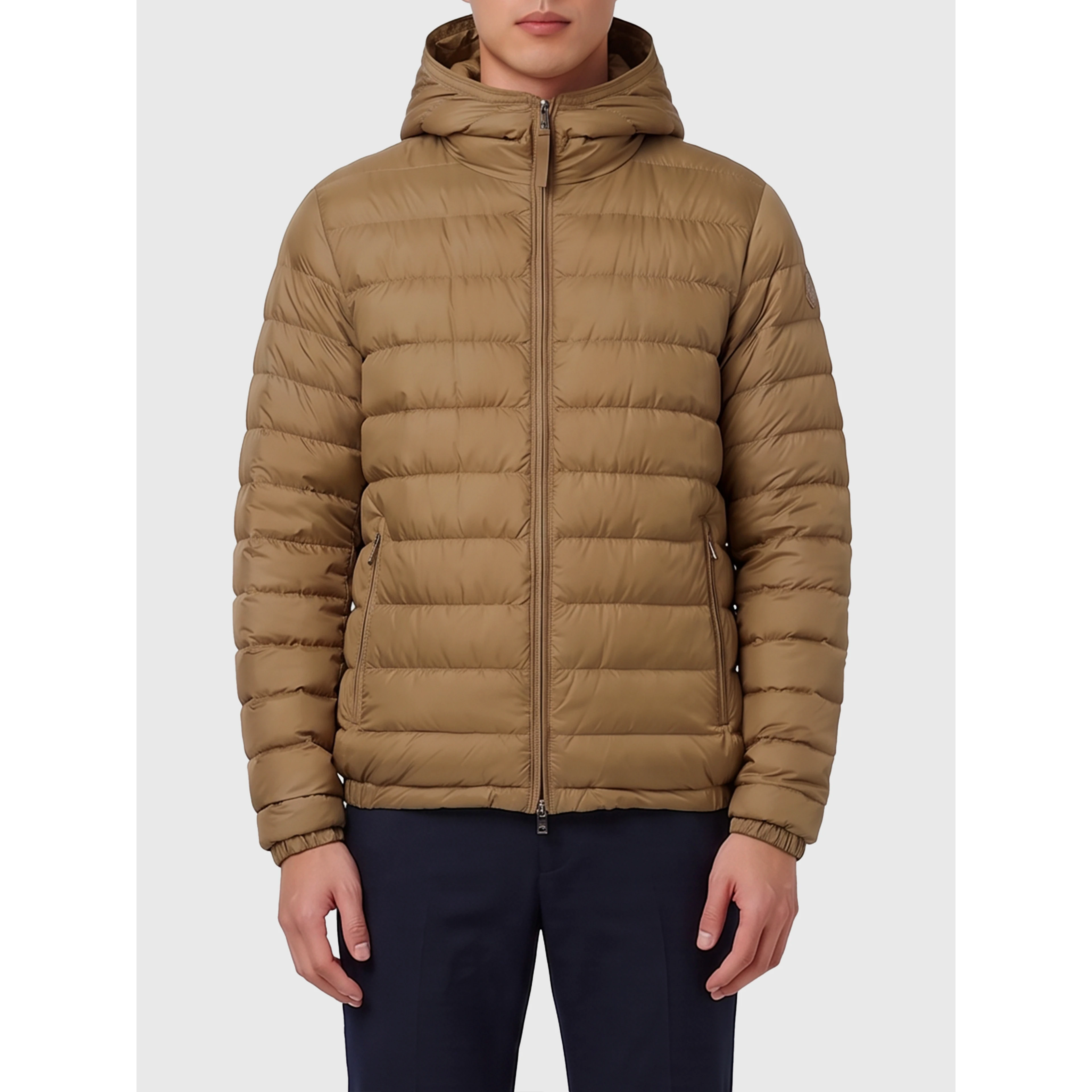 Solienn short hooded down jacket