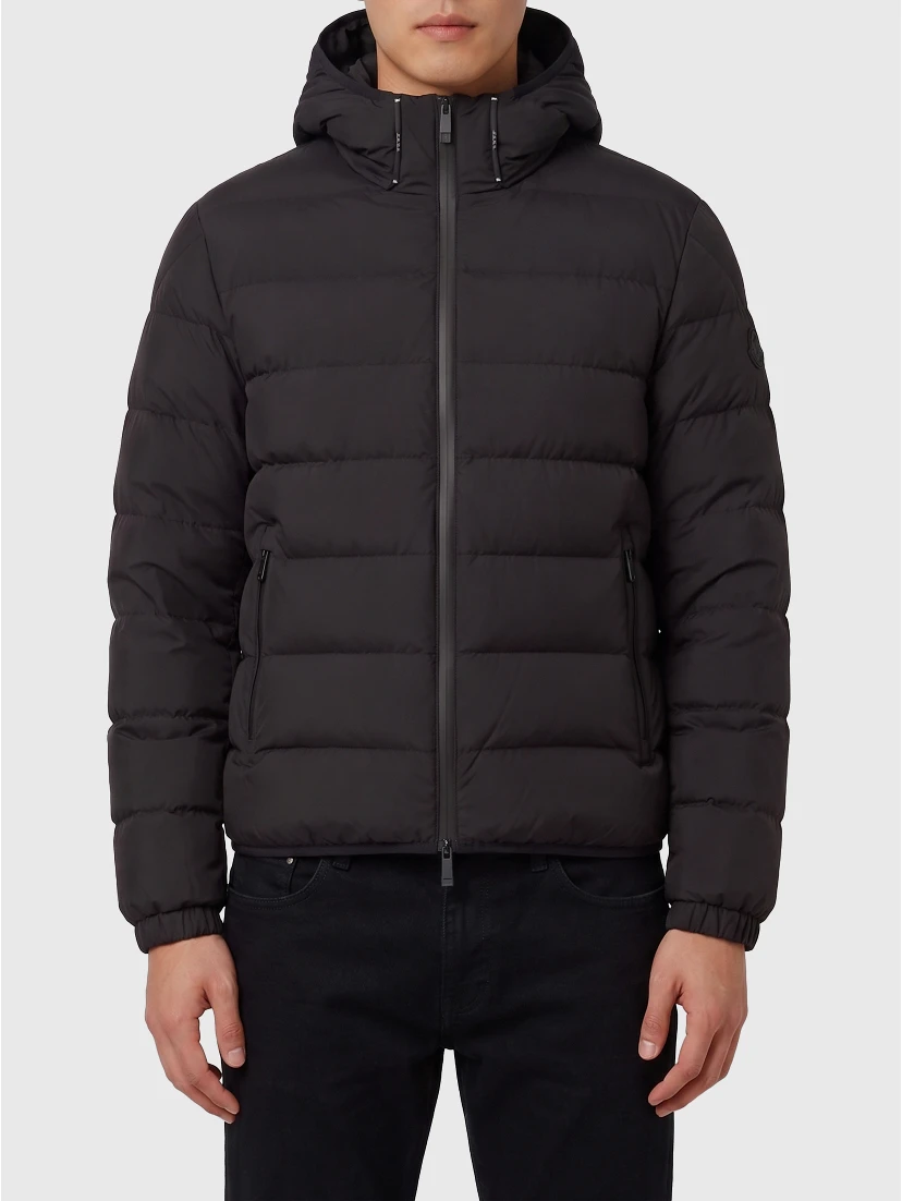 Arajoki short hooded down jacket