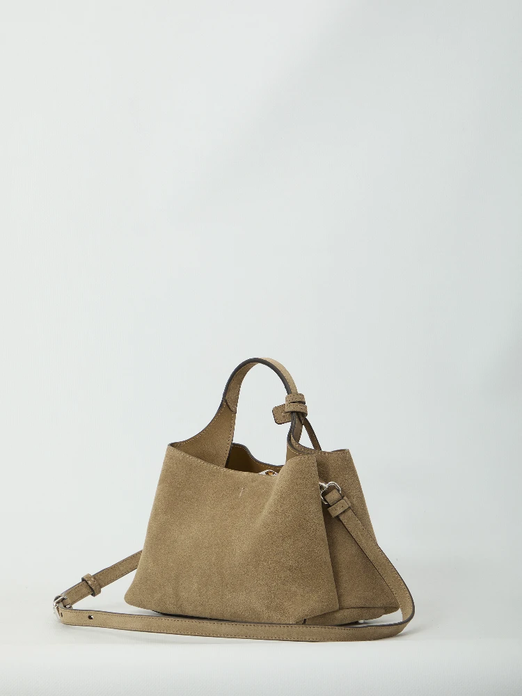 Micro suede leather bag alternative