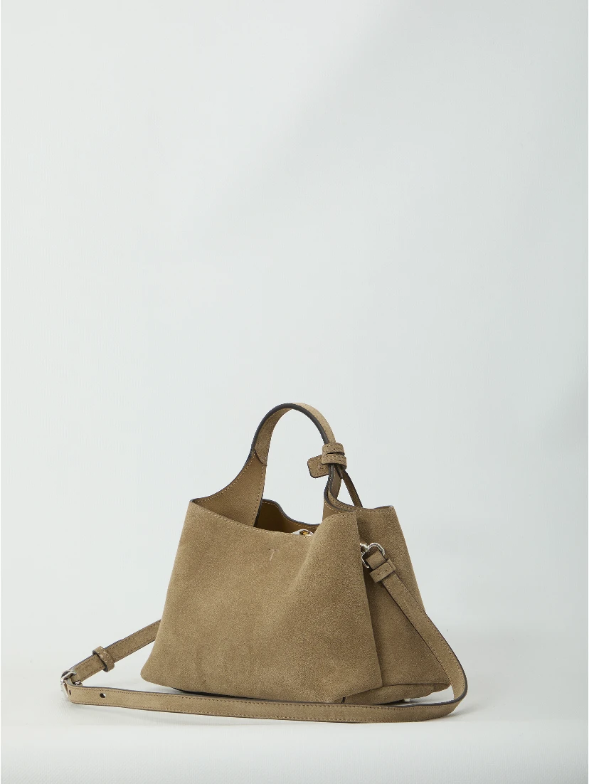 Micro suede leather bag