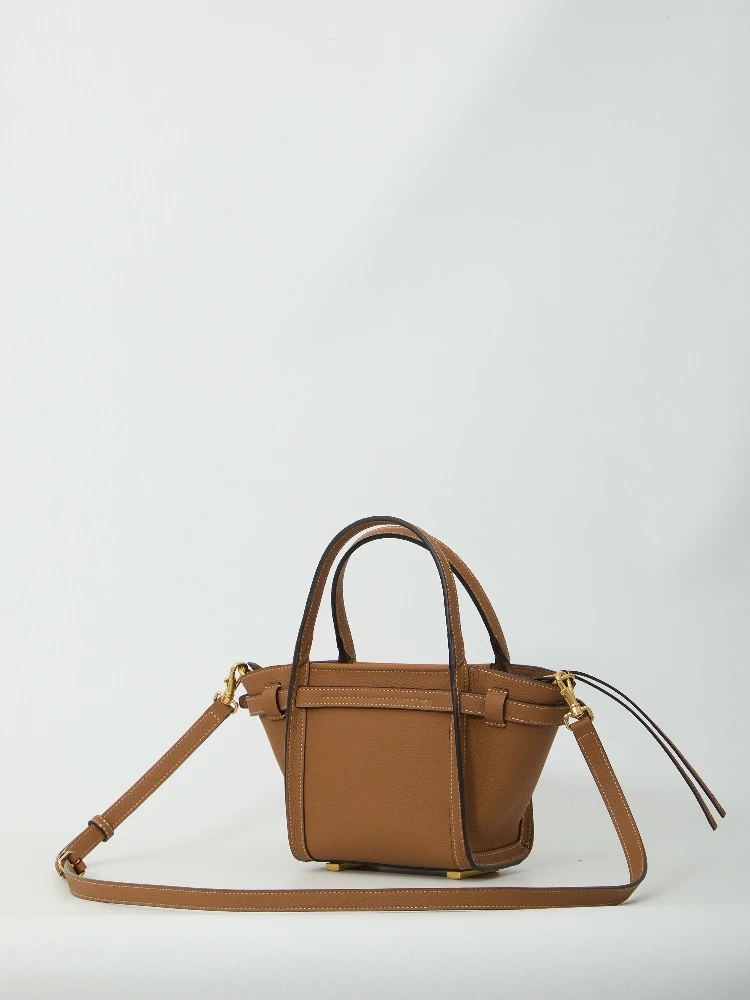 Mini leather shopping bag alternative