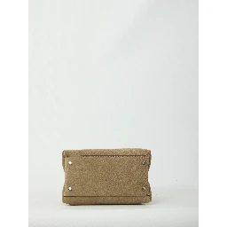 Micro suede leather bag