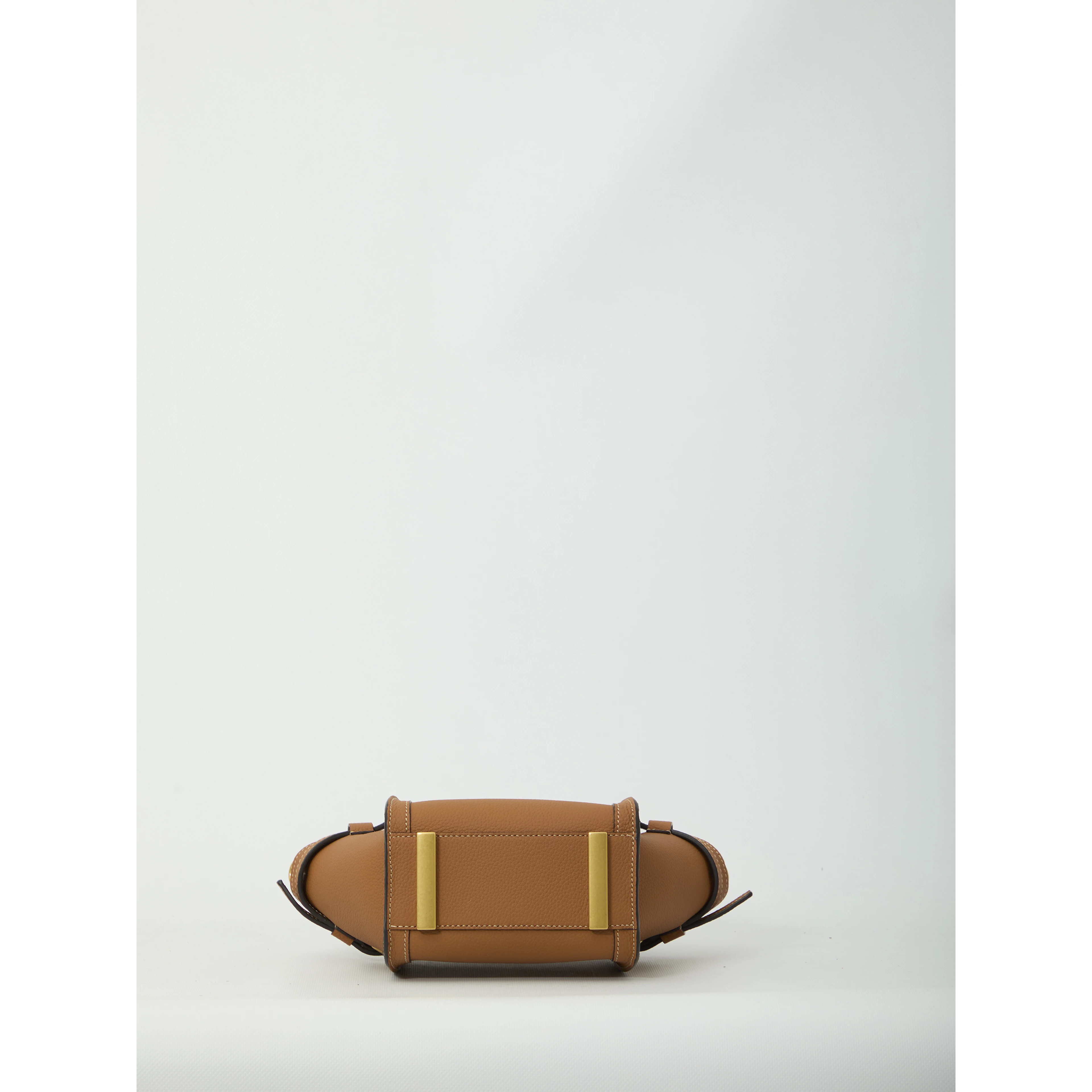 Mini leather shopping bag