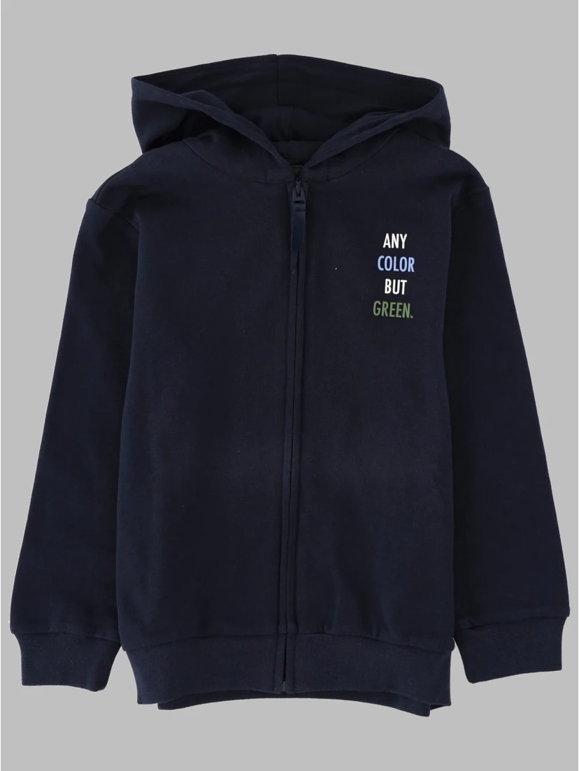 BLUE/BLUE SWEAT JACKET