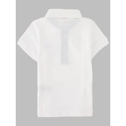 POLO M/SHORT WHITE/BLUE