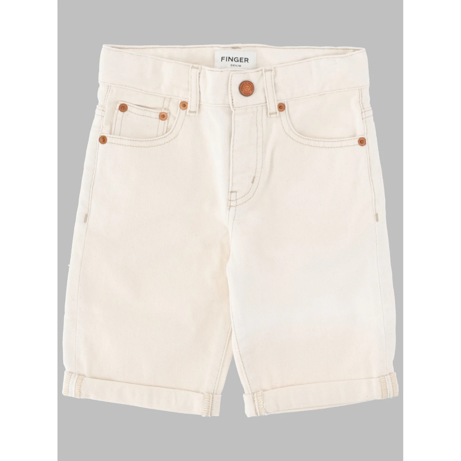 EDMOND RAW ECRU - 5-POCKET COMFORT FIT SHORTS