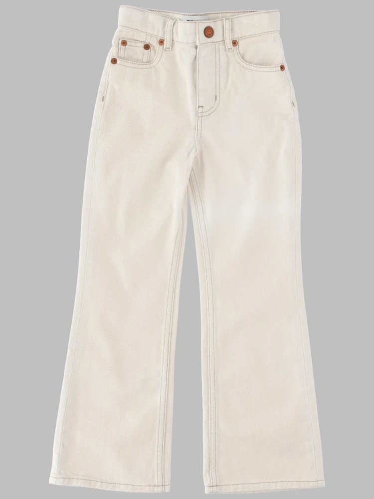FIONA RAW ECRU - FLARE FIT JEANS