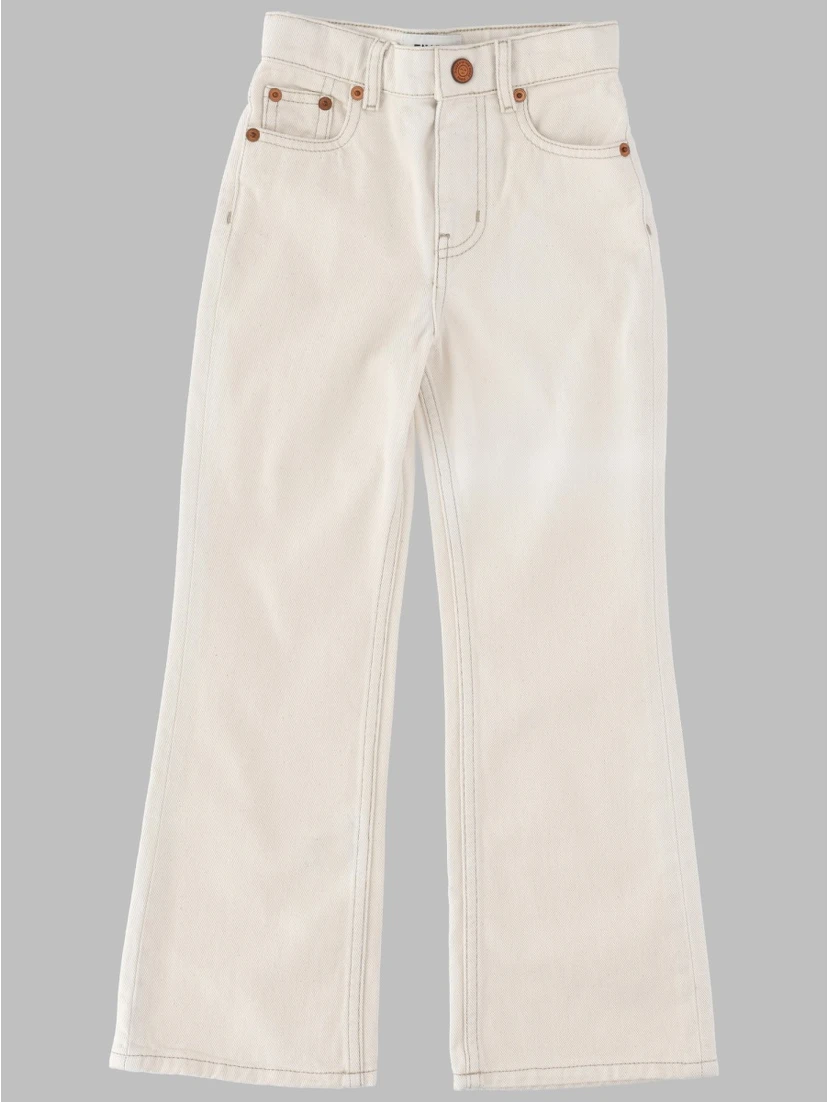 FIONA RAW ECRU - FLARE FIT JEANS