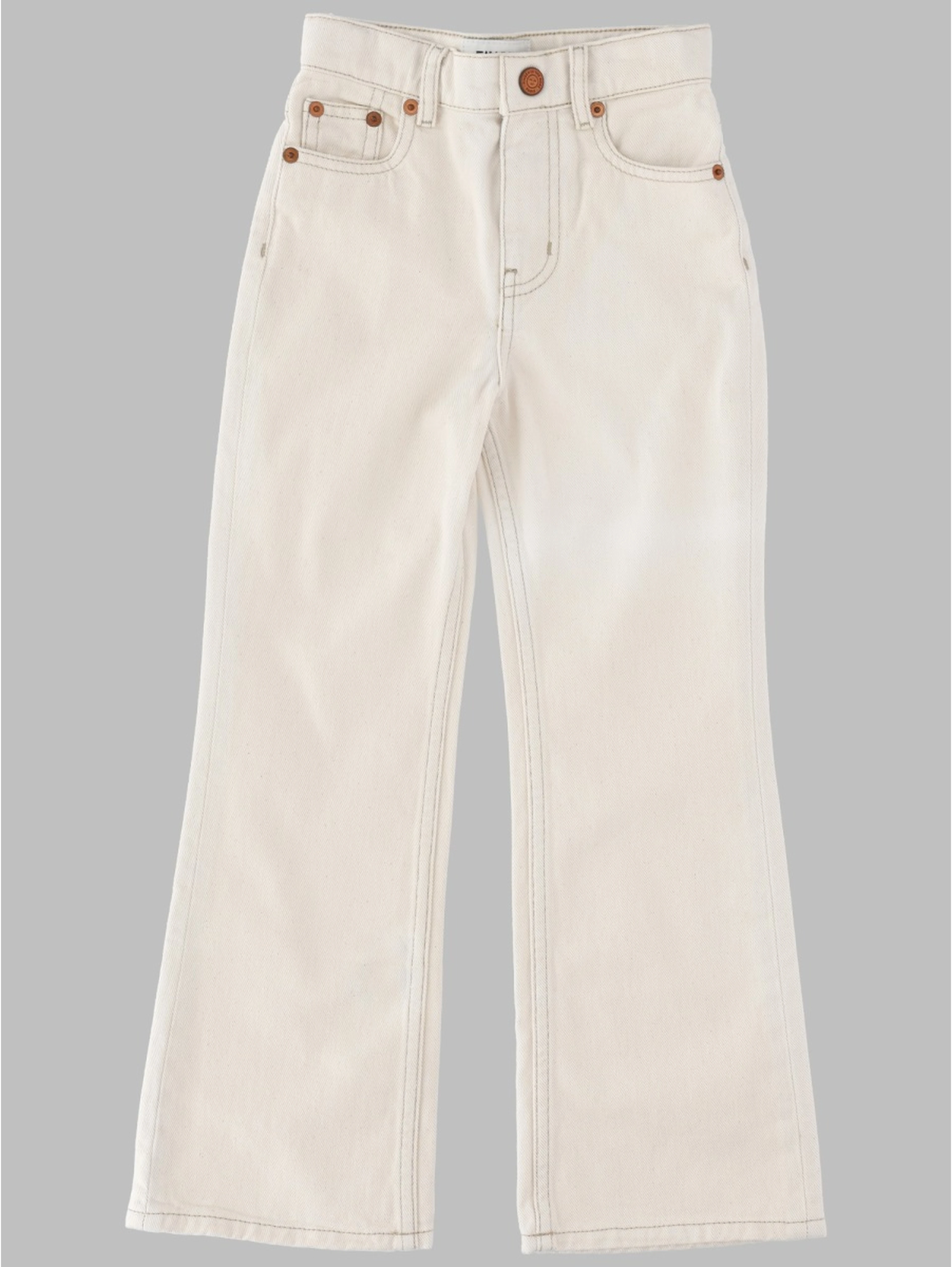 FIONA RAW ECRU - FLARE FIT JEANS