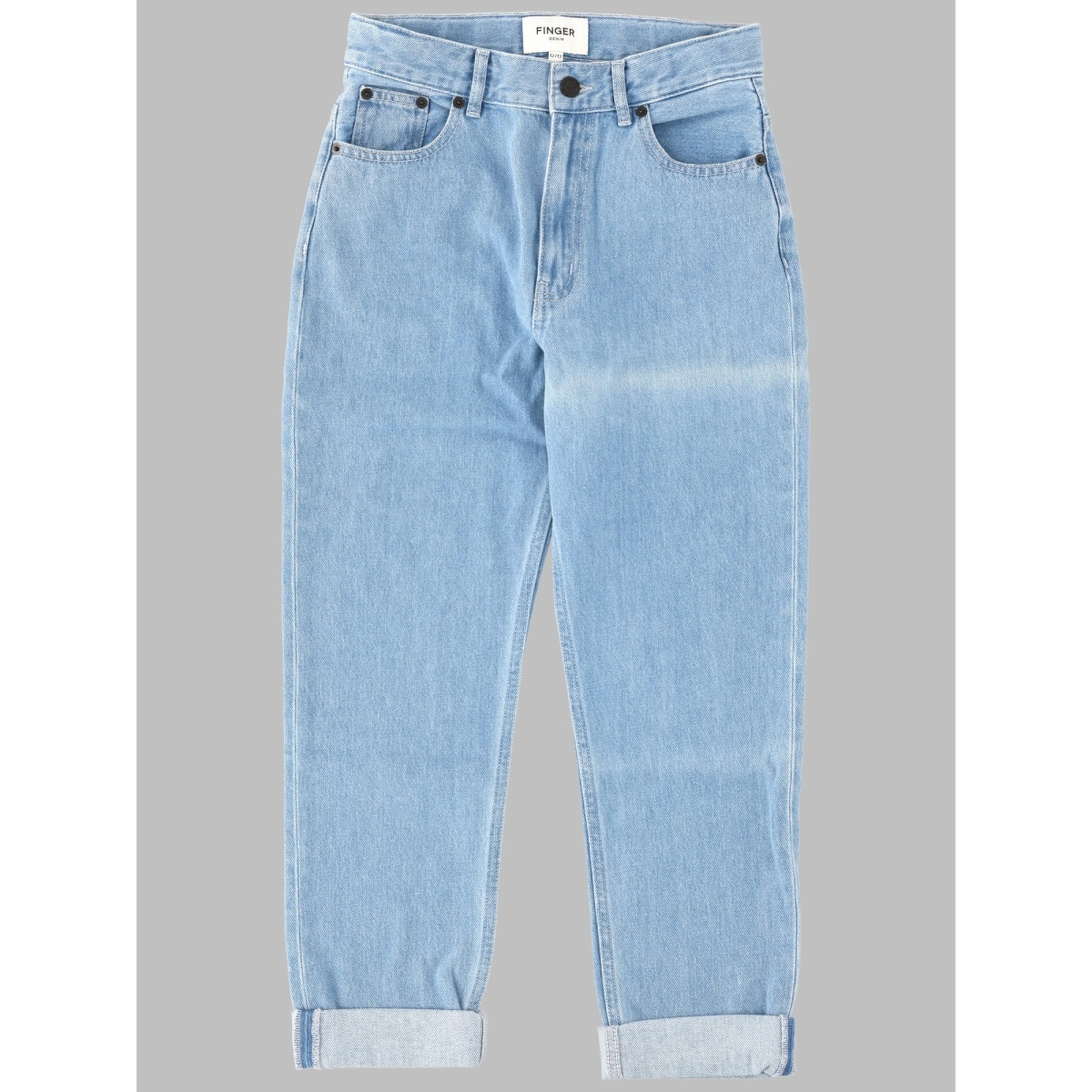 OLLIBIS BLEACHED BLUE - 5-POCKET TAPERED FIT JEANS