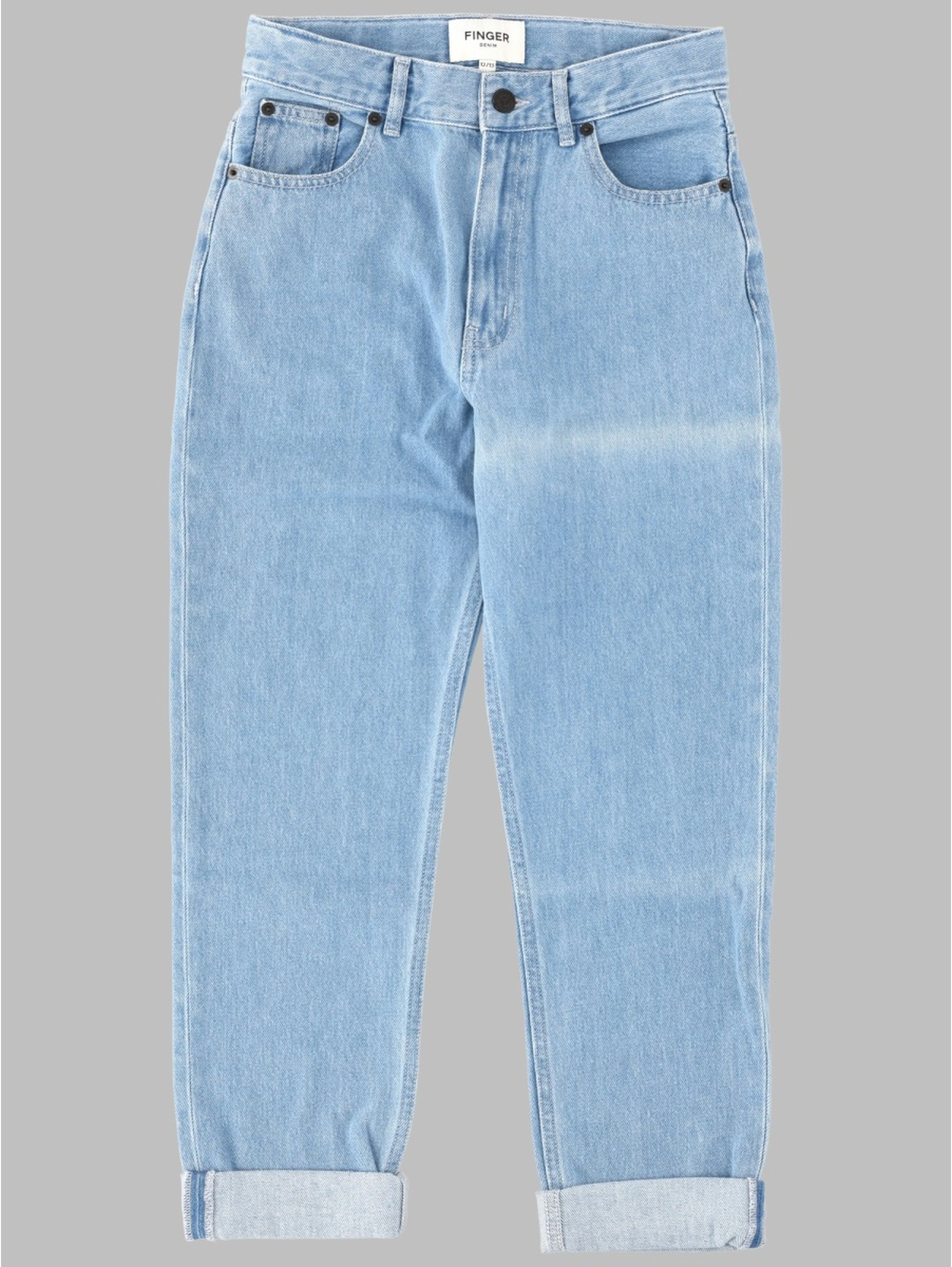 OLLIBIS BLEACHED BLUE - 5-POCKET TAPERED FIT JEANS