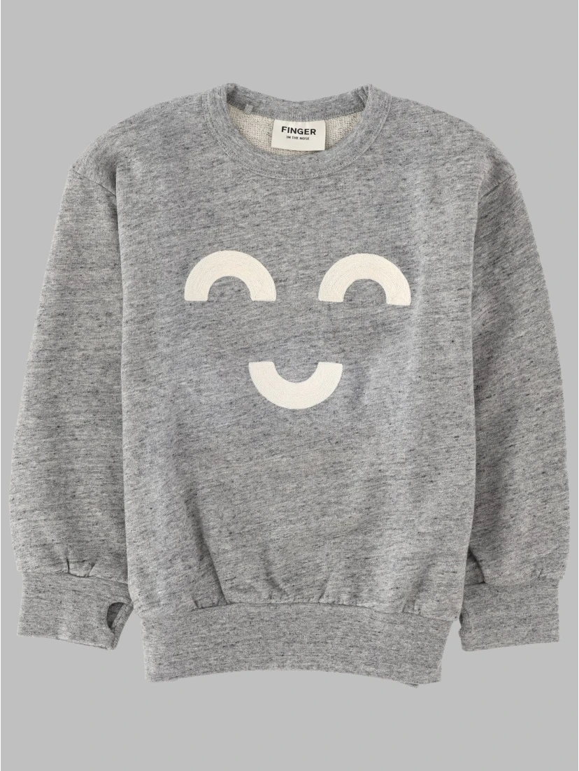 WAWE HEATHER GREY MACARONI - LOOSE SWEATER