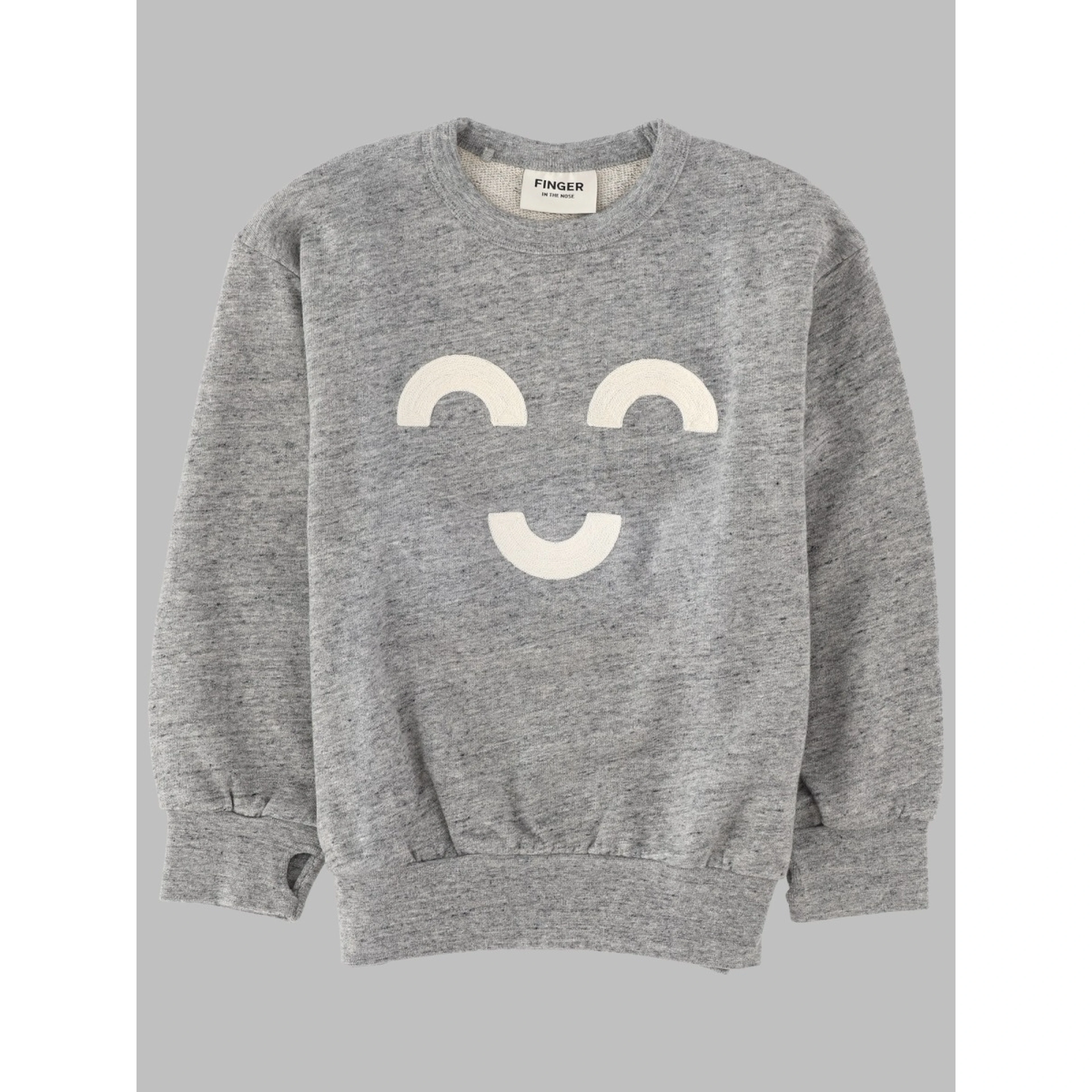 WAWE HEATHER GREY MACARONI - LOOSE SWEATER