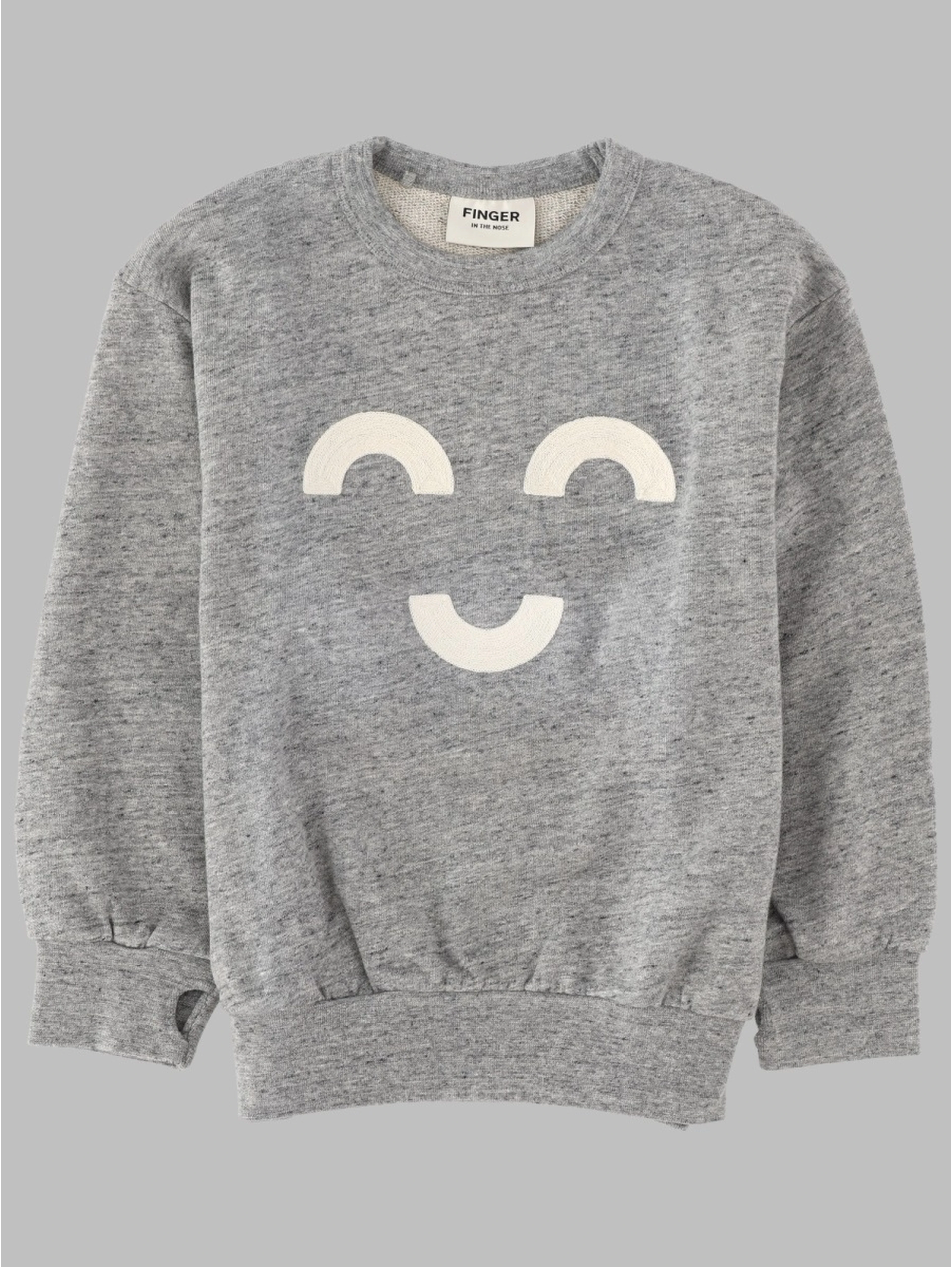 WAWE HEATHER GREY MACARONI - LOOSE SWEATER