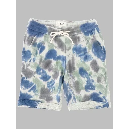 NEW GROUNDED TRUE BLUE TIE & DYE - BERMUDA SHORTS
