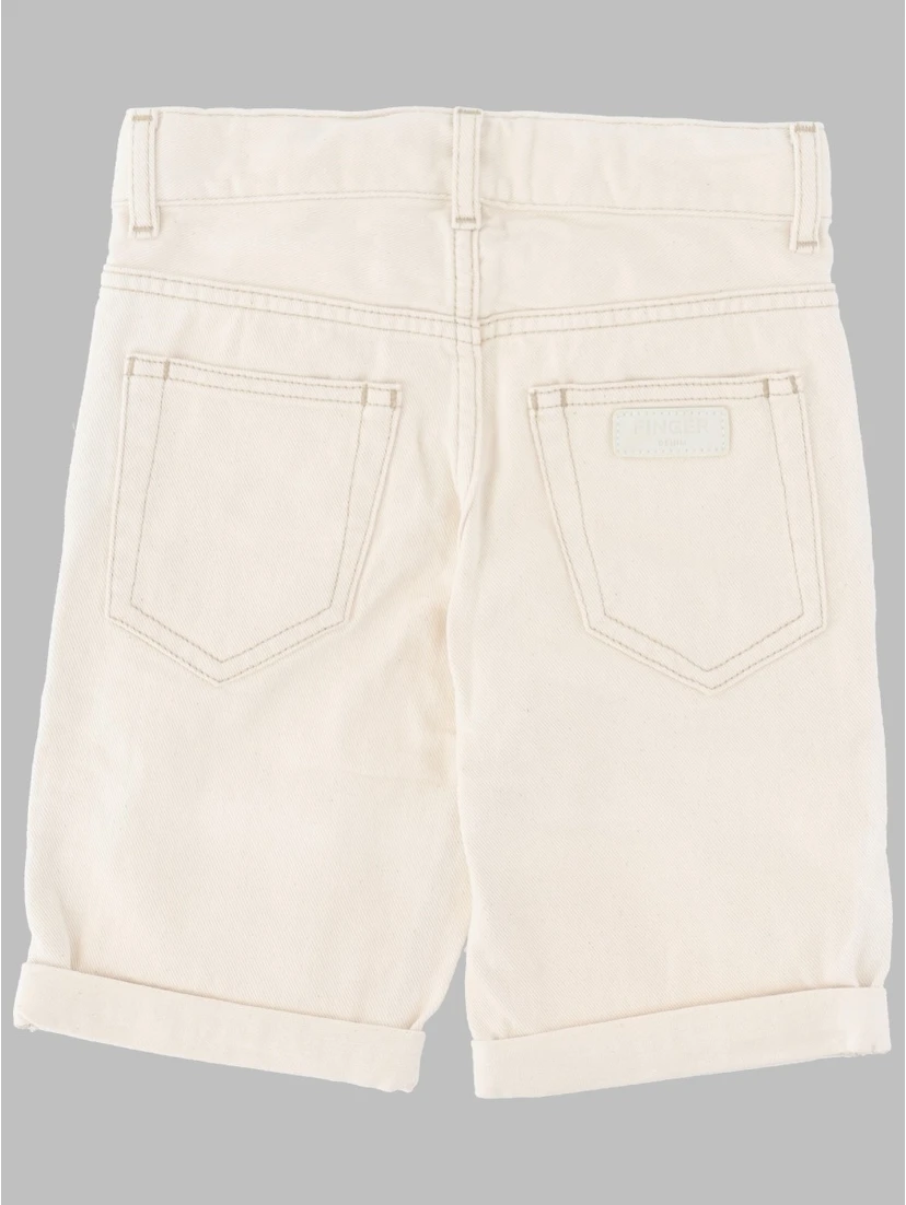 EDMOND RAW ECRU - 5-POCKET COMFORT FIT SHORTS