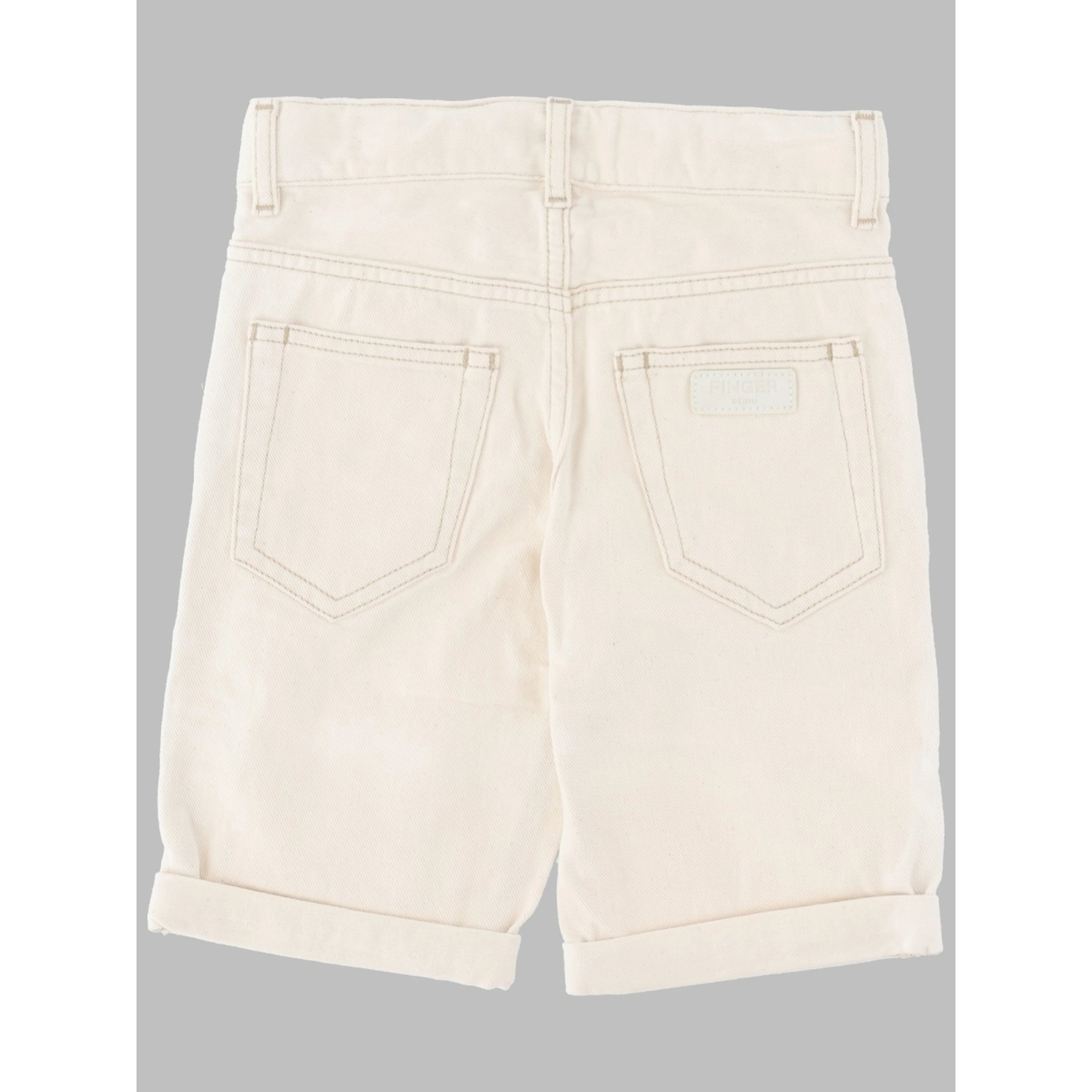 EDMOND RAW ECRU - 5-POCKET COMFORT FIT SHORTS