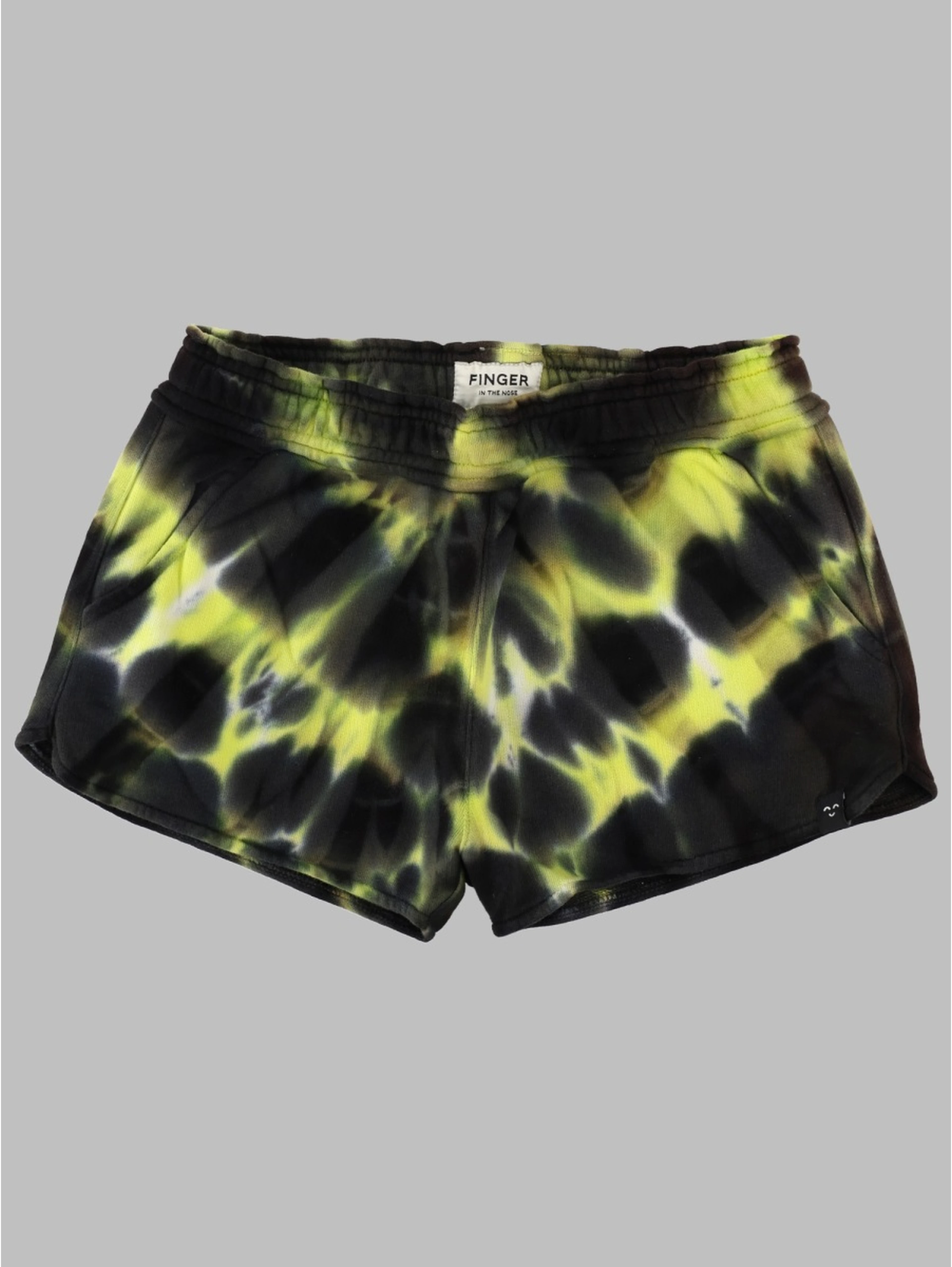 HOLIDAY FLUO LIME SPLASH - MINI SHORTS
