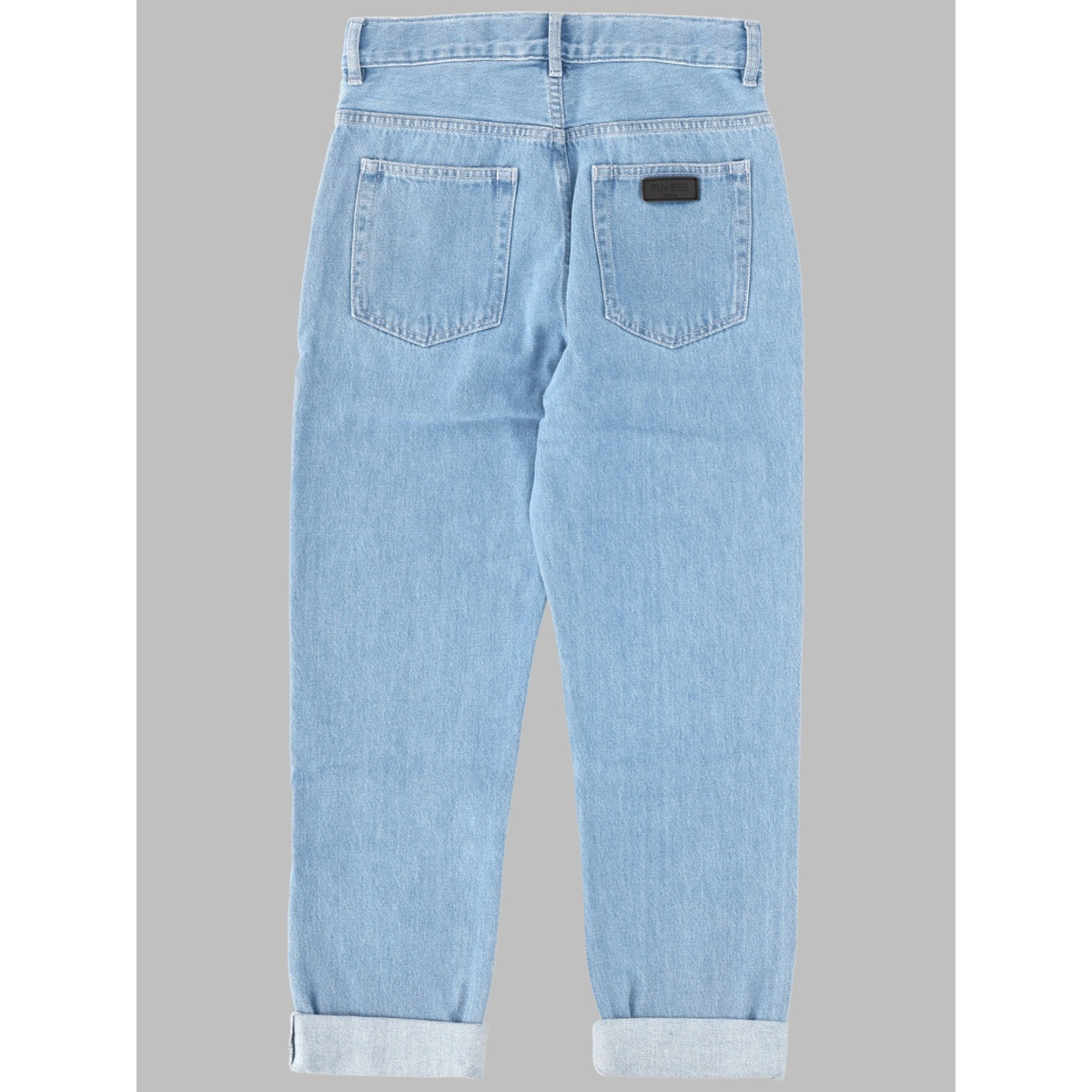 OLLIBIS BLEACHED BLUE - 5-POCKET TAPERED FIT JEANS