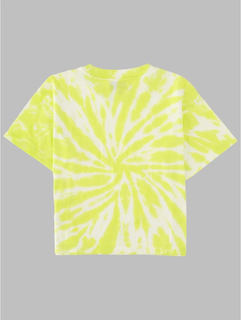QUEEN FLUO LIME TIE & DYE - SHORT SLEEVE T-SHIRT