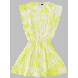 BILLIE FLUO LIME TIE & DYE - SLEEVELESS DRESS