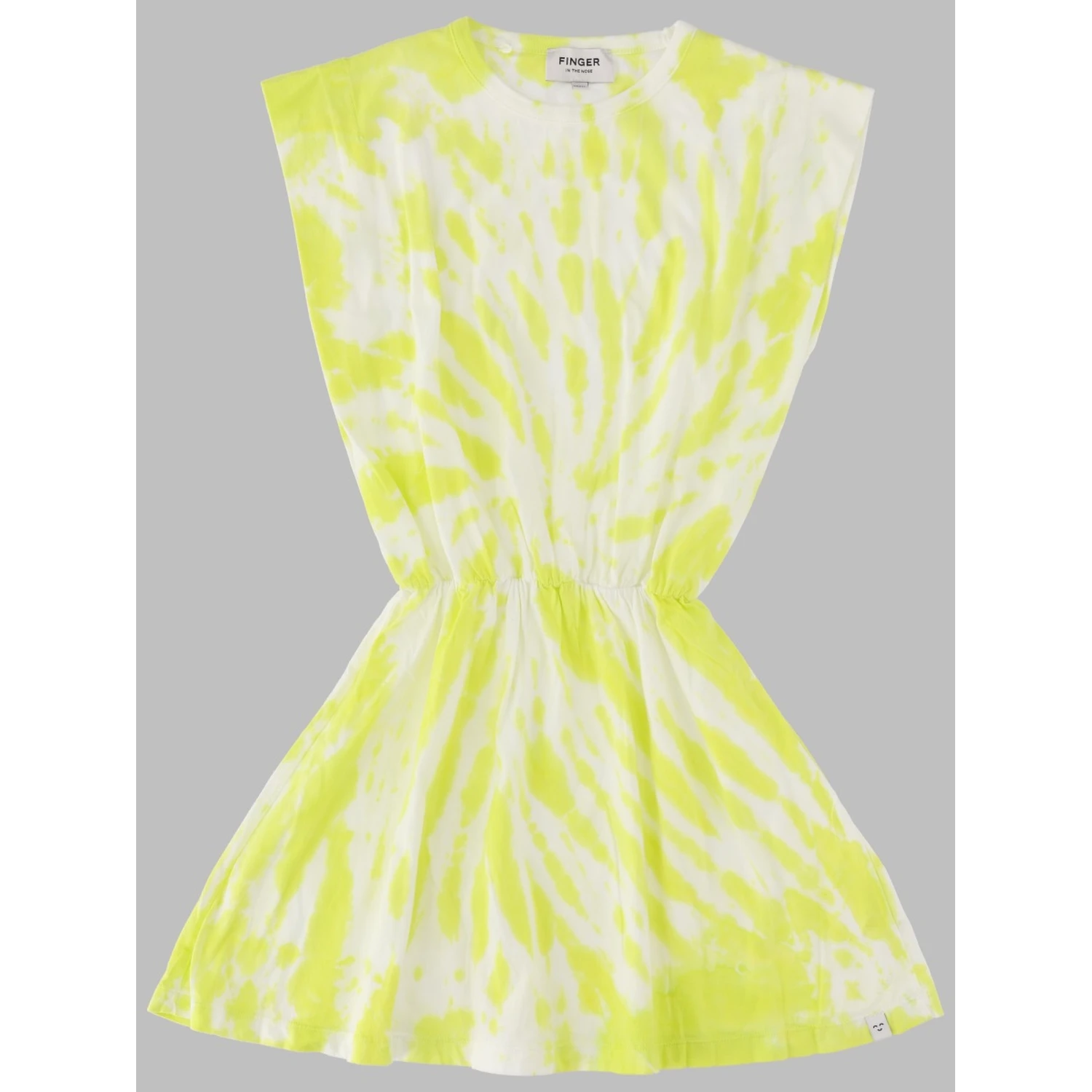 BILLIE FLUO LIME TIE & DYE - SLEEVELESS DRESS