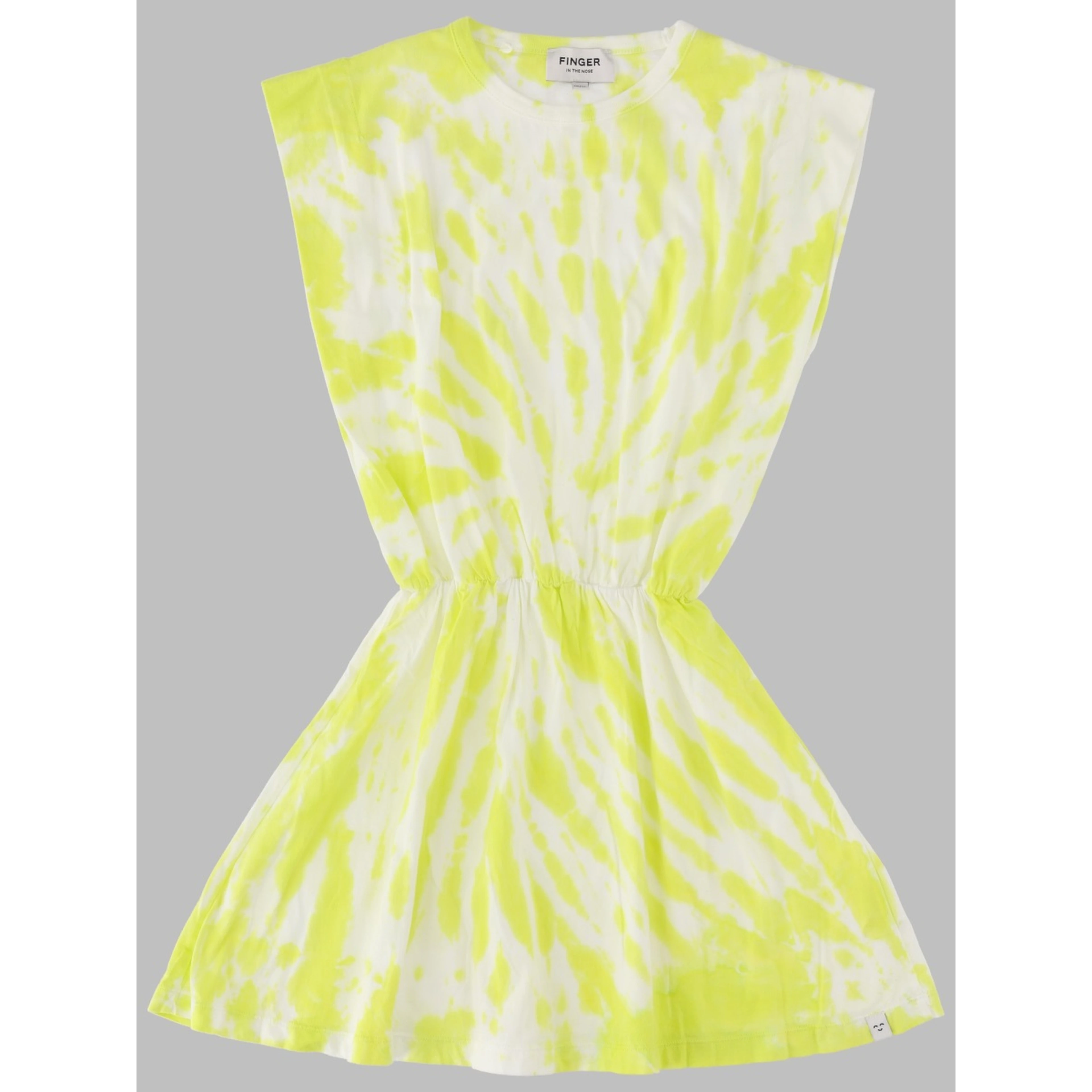 BILLIE FLUO LIME TIE & DYE - SLEEVELESS DRESS