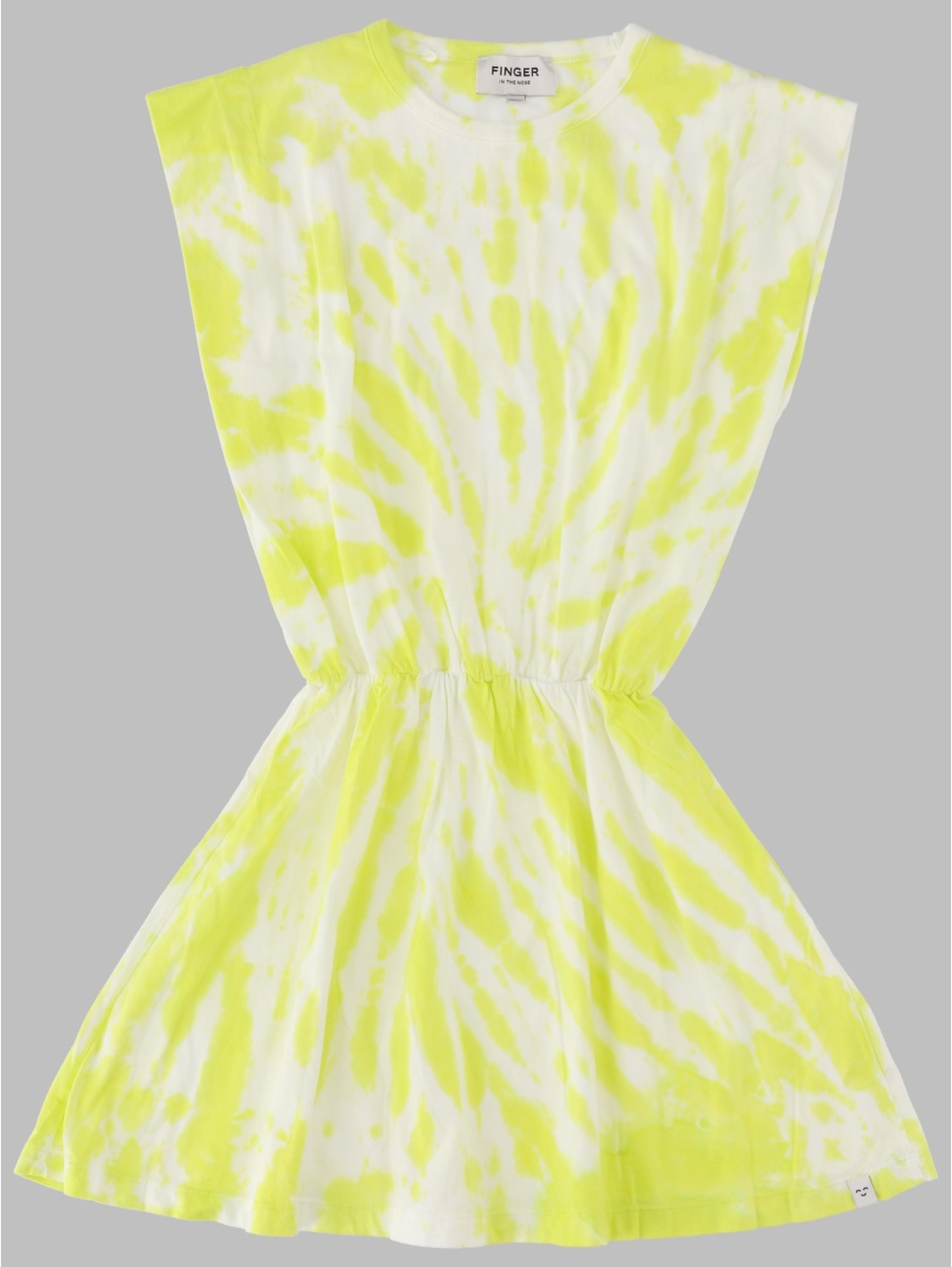 BILLIE FLUO LIME TIE & DYE - SLEEVELESS DRESS