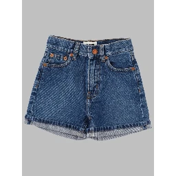 CHERRYL MEDIUM BLUE - HIGH WAIST 5-POCKET SHORTS