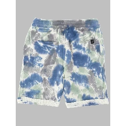 NEW GROUNDED TRUE BLUE TIE & DYE - BERMUDA SHORTS